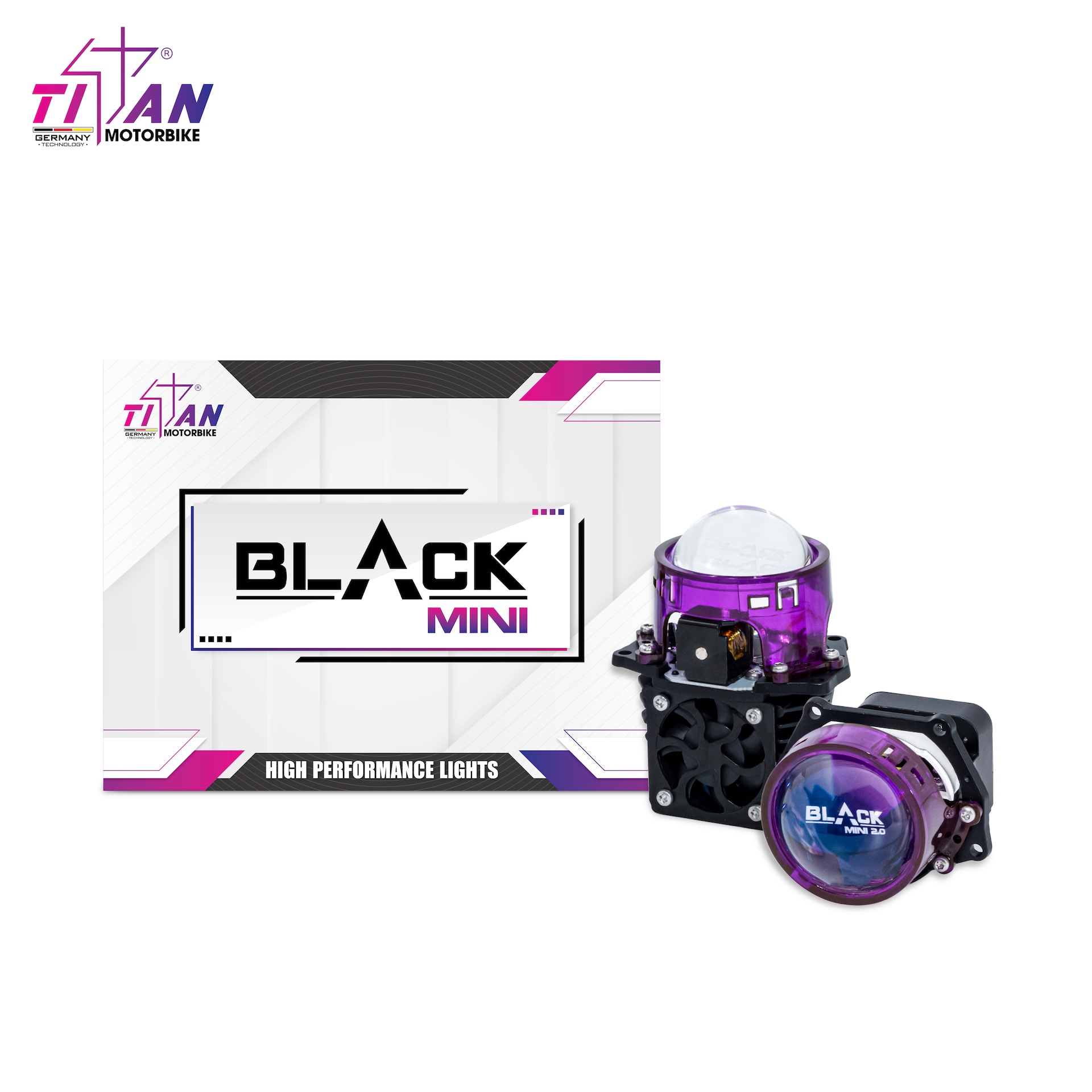 BI LED TITAN MOTO BLACK MINI 2.0 INCH BI LED TITAN MOTO BLACK MINI 2.0 INCH